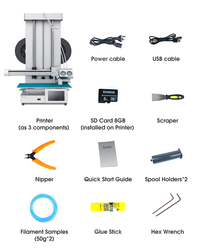 [视频] Tiertime Cetus2：具有材料和色彩混合创新的3D打印机