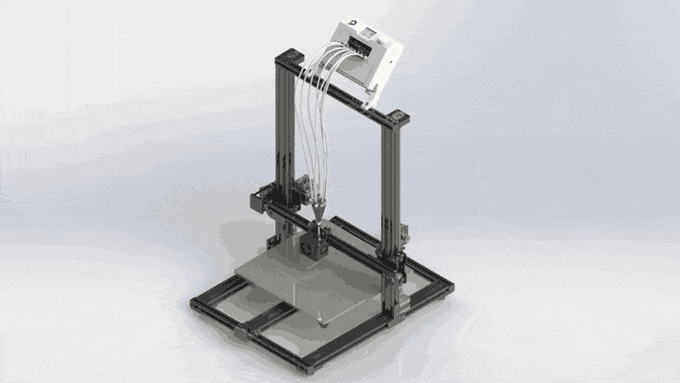 [视频] Co Print：适用于所有 Bowden 3D打印机的多色和多材料模块