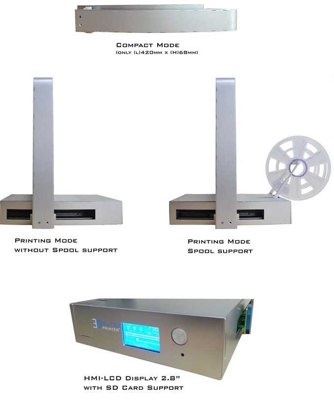 [视频] Dynamics 3D打印机: 折叠3D打印机&激光雕刻机新时代