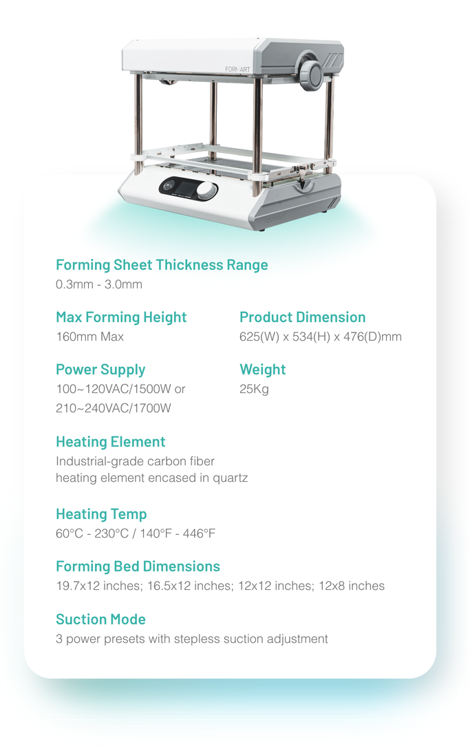 [视频]  FORMART 2：先进的现代台式真空成型机