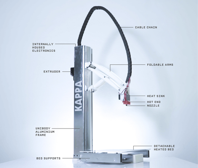 [视频] Kappa: 世界上第一台直线机构 3D打印机