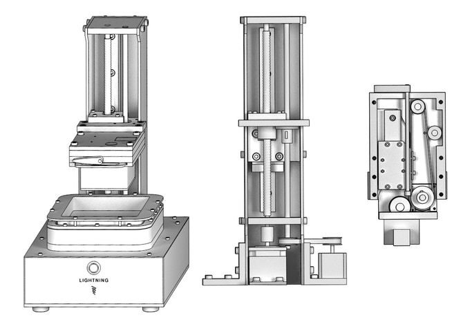 [视频] Lightning:  双重曝光 UV DLP 3D 打印机