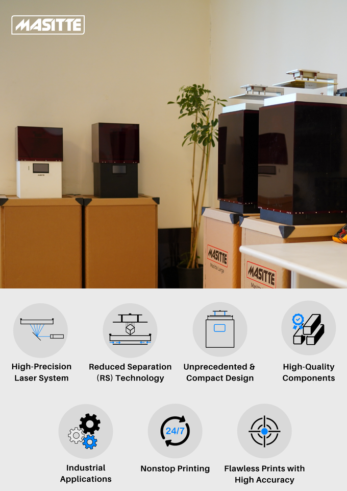 [视频] MASITTE: 济实惠的工业级激光SLA 3D打印机