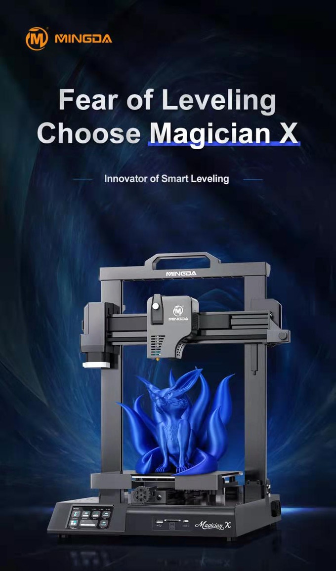 [视频] Magician X FDM 3D Printer: 自动调平的创新者