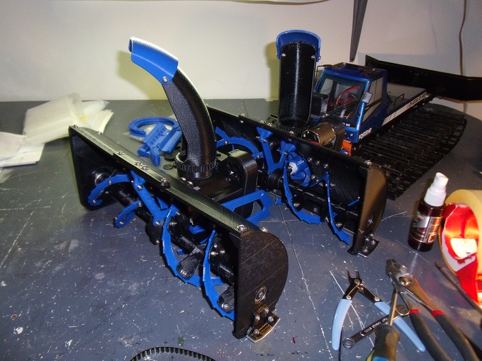 [视频] 3D打印遥控吹雪机