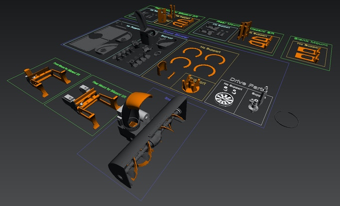 [视频] 3D打印遥控吹雪机