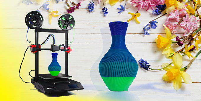 [视频] Rencolor：带有独特挤出头的 Meta Mix Color 3D打印机