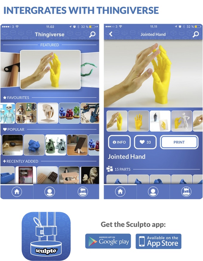 [视频] Sculpto+：世界上最人性化的桌面 3D 打印机