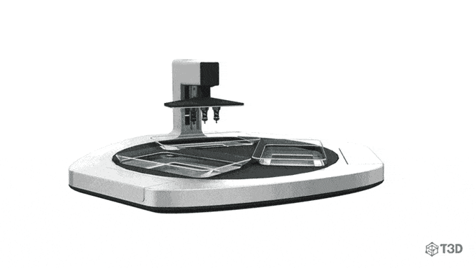 [视频] T3D: 世界上第一台移动多功能 3D打印机