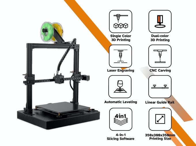 [视频] EcubMaker TOYDIY2 四合一 3D打印机
