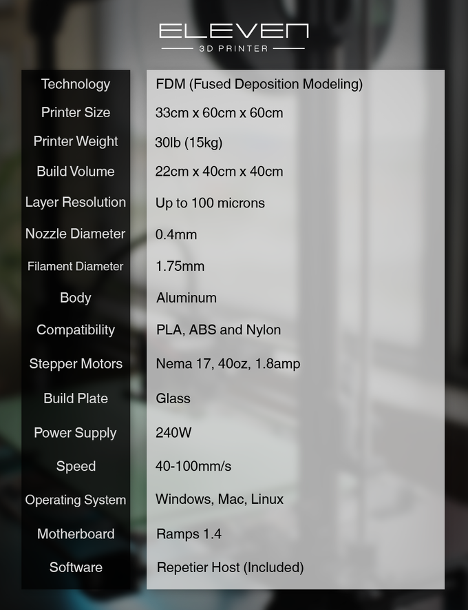 [视频] The Eleven：大型、开源、经济实惠的3D打印机