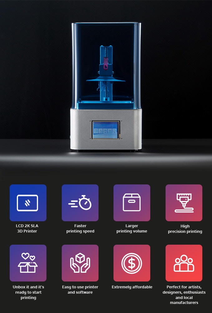 [视频] ZoomMaker: 经济实惠的2K 光固化 3D高性能打印机