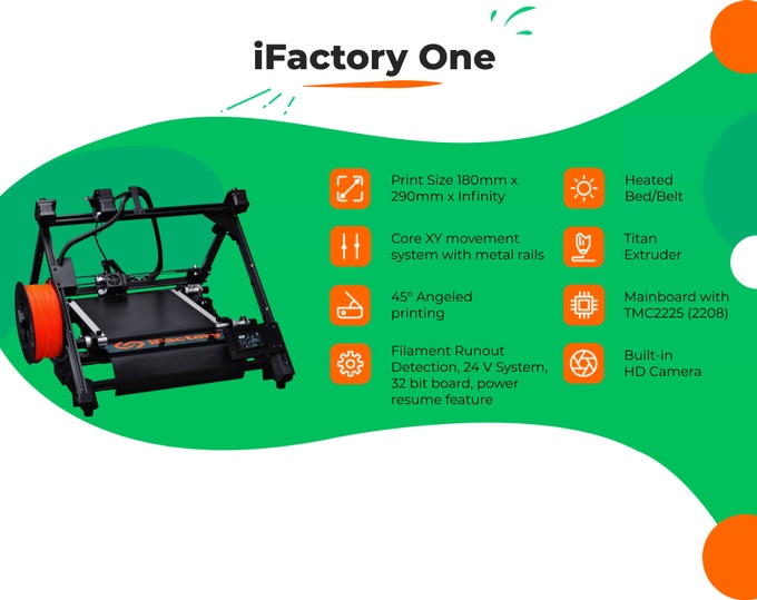[视频] iFactory One：传送带3D打印机