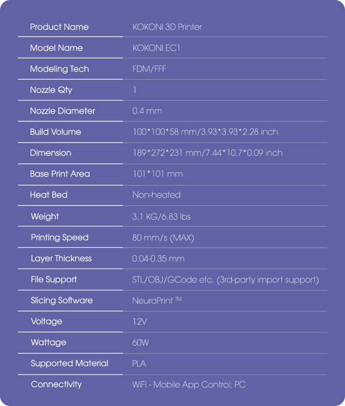 [视频] KOKONI：第一台具有即时AI 3D建模功能的3D打印机