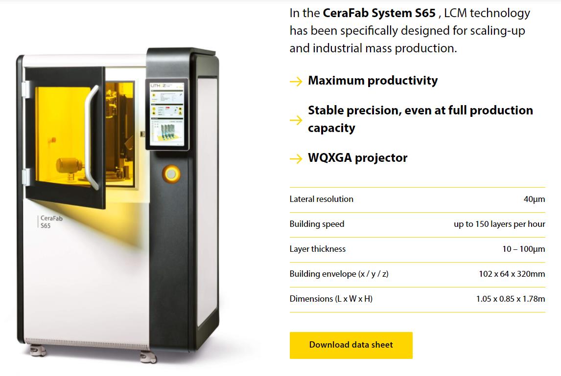 [视频] Lithoz LCM 技术：陶瓷3D打印的行业标准 - CeraFab System S65