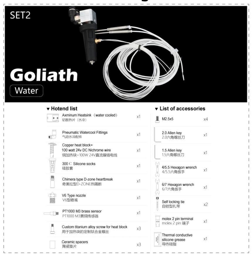 [视频] VzBoT Goliath高流量风冷/水冷热端 铜加热块套件