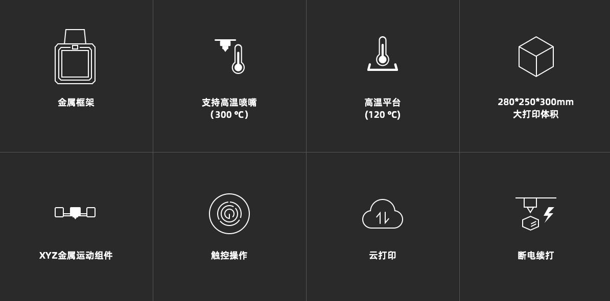 [视频] FlashForge Guider2S 全金属框架大尺寸3D打印机