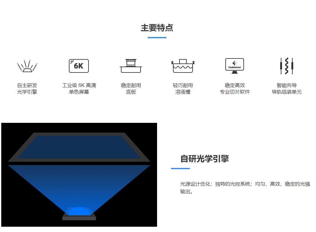 [视频] Flashforge Focus 6k：新型高精度 CPIP 技术牙科3D打印机