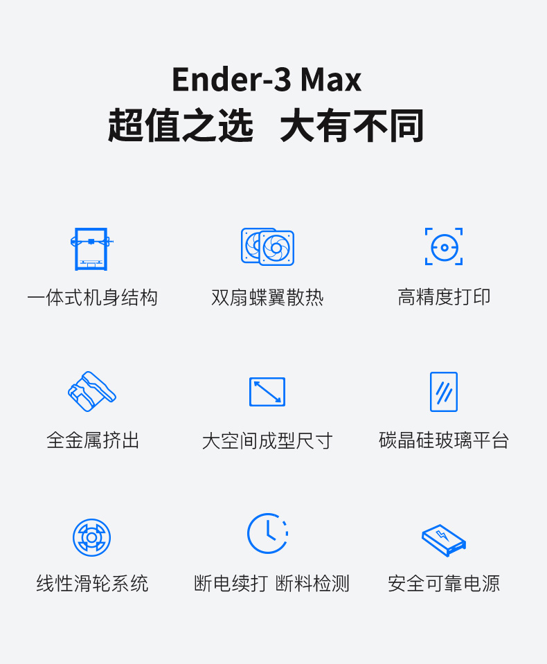 [视频] Creality Ender-3 Max 3D打印机 超值之选 大有不同