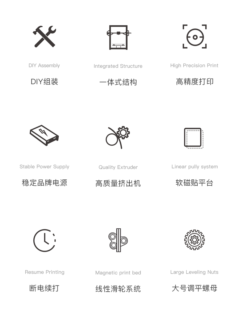 [视频] Creality Ender 3 Pro 3D打印机 经典升级 精工细作