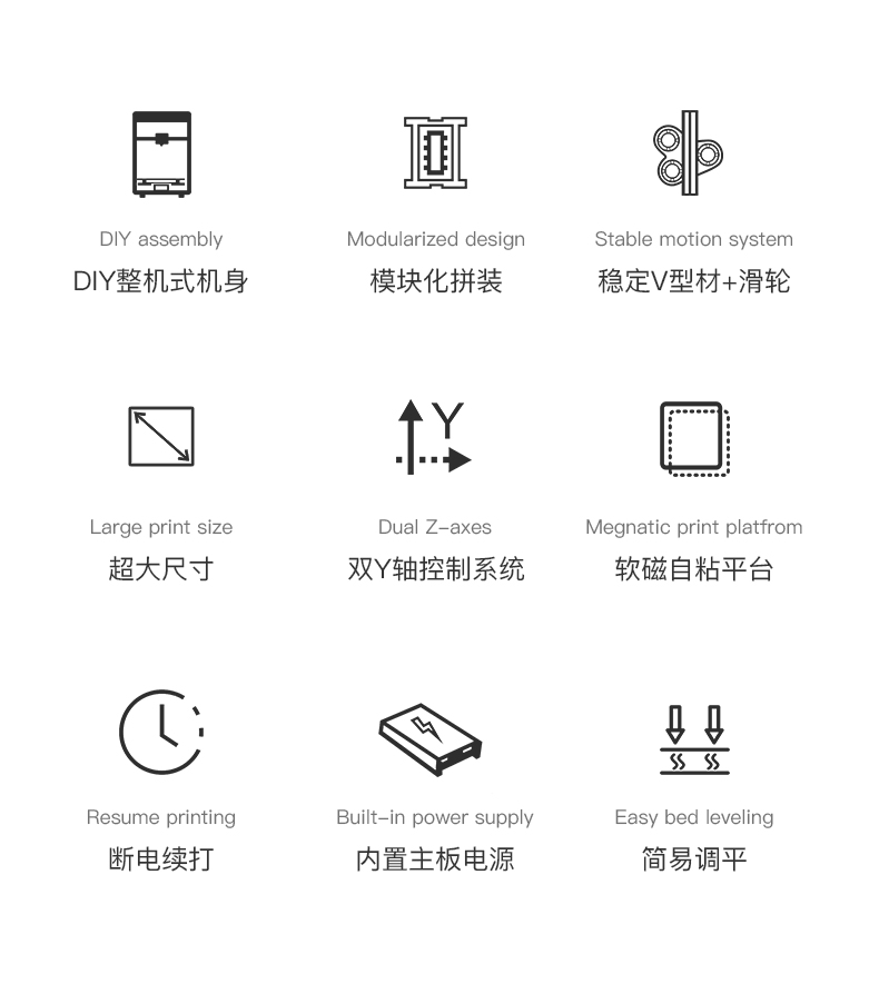 [视频] Creality Ender-5 整机式DIY 3D打印机