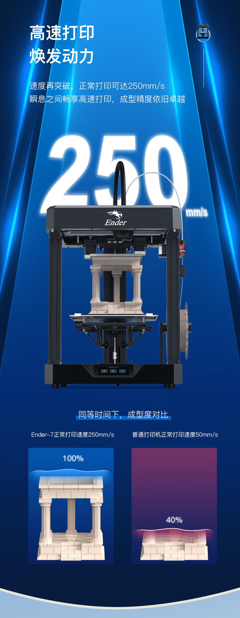 [视频] Creality Ender-7 高速3D打印机新体验