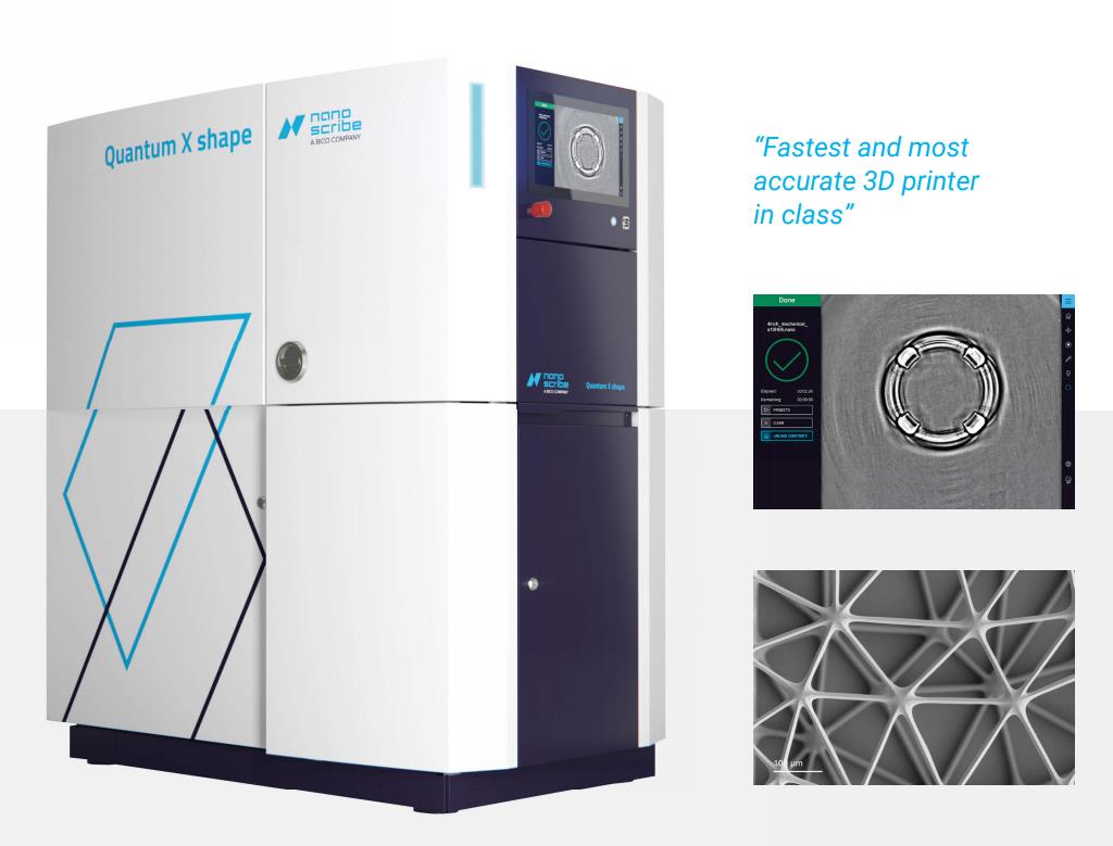 [视频] Nanoscribe Quantum X shape 面向一流创新者的纳米级高分辨率3D打印机