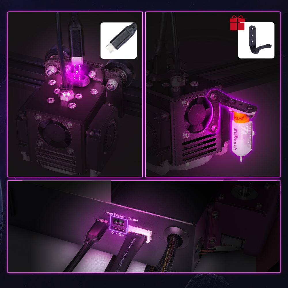 [视频] BIQU B1 TFT35 B1 V3.0 32位双操作系统 FDM 3D打印机