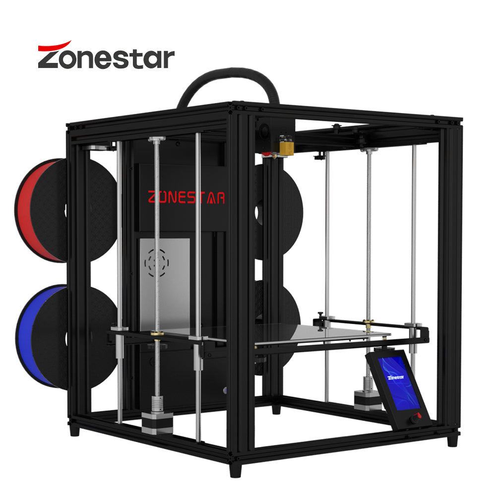 [视频] ZONESTAR Z9V5Pro-MK4 CoreXY 4挤出机多色静音 FDM 3D打印机