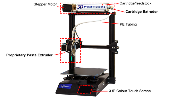 [视频] Solid Lab SLS+ 硅胶3D打印机 室温硫化 (RTV-1) 硅胶打印