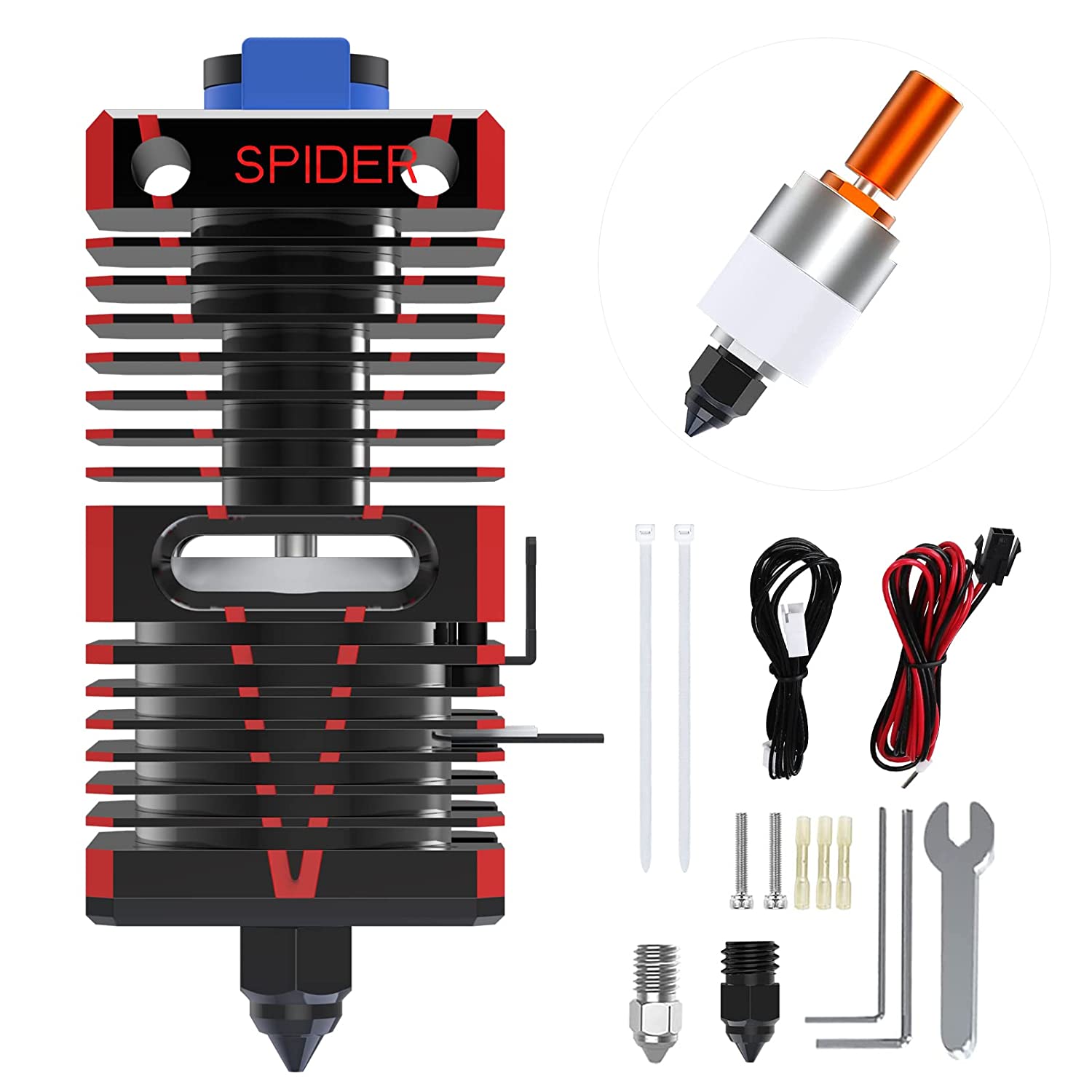 [视频] Creality Spider 快速陶瓷热端 高达300°C 支持400mm/s高速打印