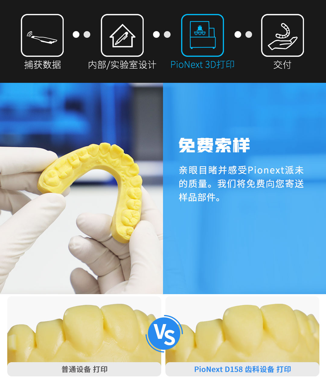 [视频] PioCreat PIONEXT D158 DLP树脂光固化牙科3D打印机
