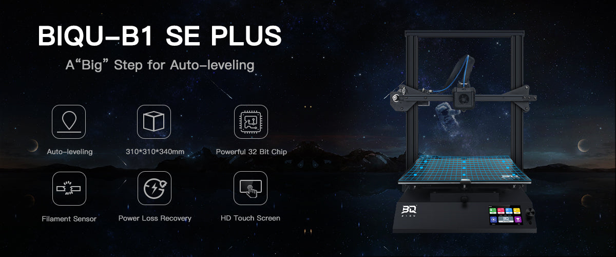 [视频] BIQU B1 SE PLUS 3D打印机 全金属挤出机 TMC驱动 自动调平