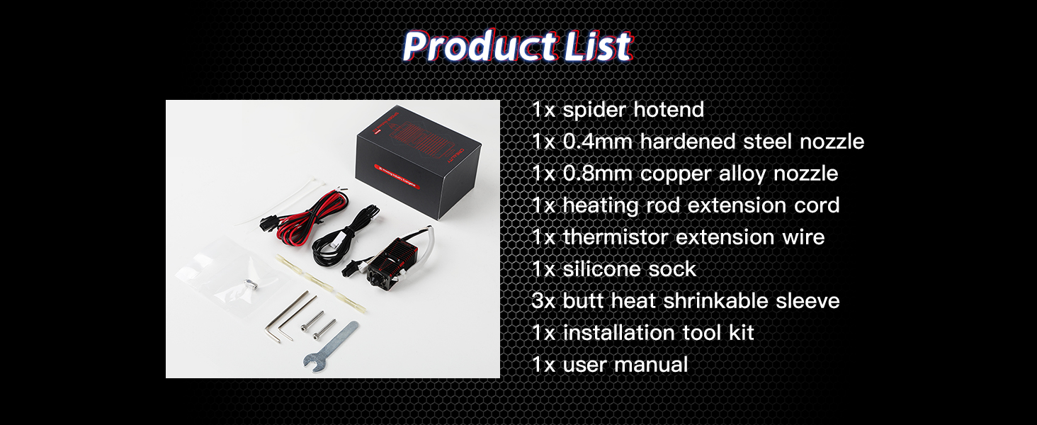 [视频] Creality Spider 快速陶瓷热端 高达300°C 支持400mm/s高速打印