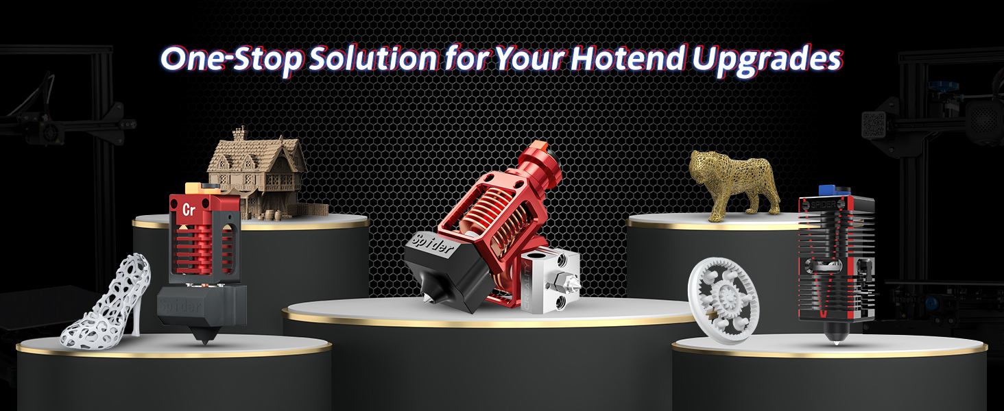 [视频] Creality Spider 快速陶瓷热端 高达300°C 支持400mm/s高速打印