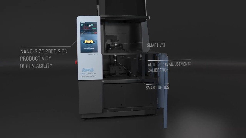 [视频] Nano Dimension Fabrica 2.0 微米级3D打印机 实现惊人的小细节