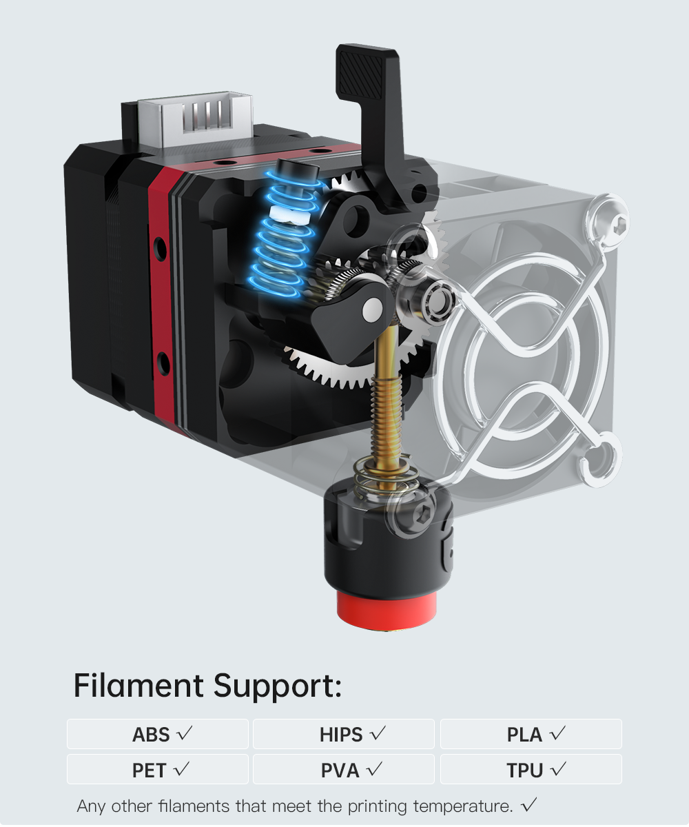 [视频] BIQU H2 V2S REVO 适用于3D打印机的直驱/近程挤出机