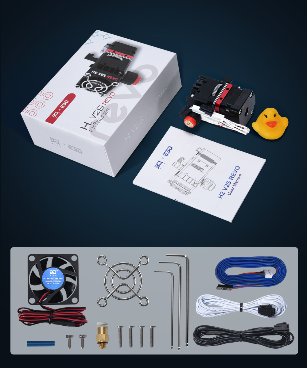 [视频] BIQU H2 V2S REVO 适用于3D打印机的直驱/近程挤出机