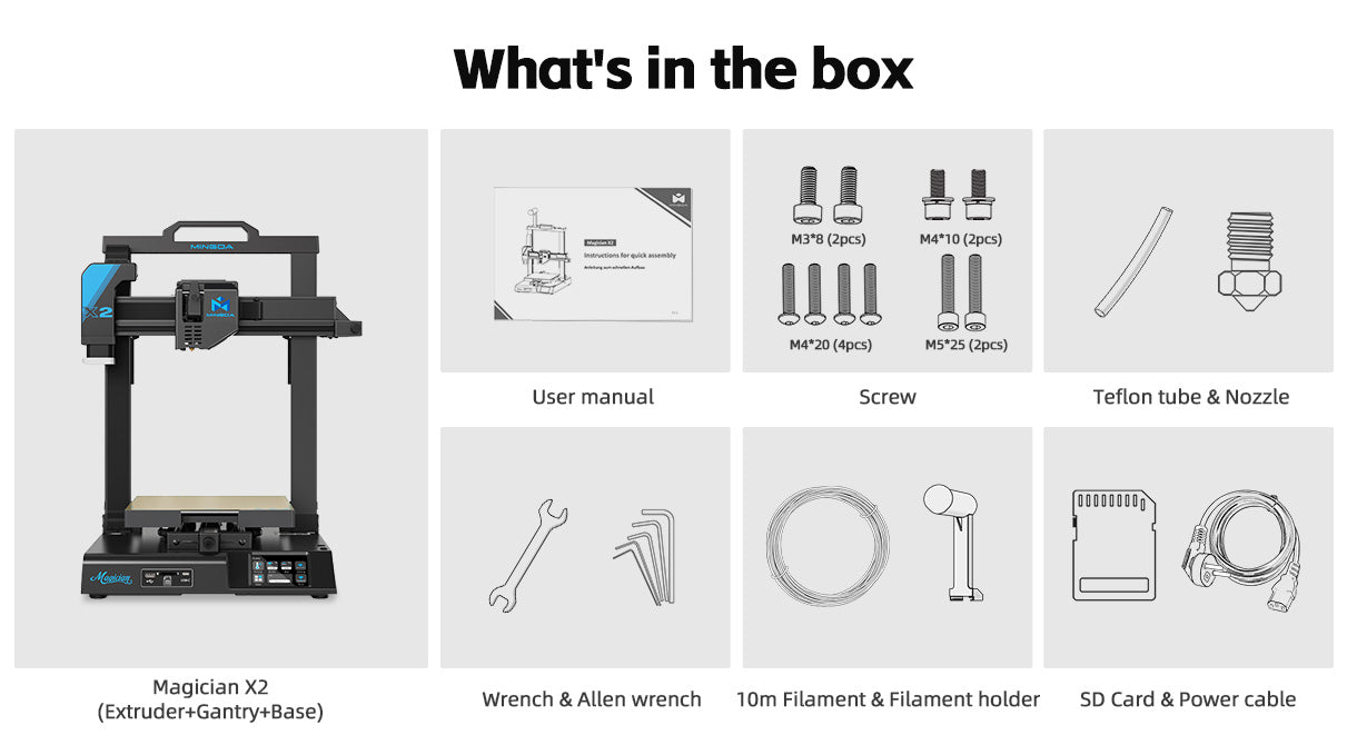 [视频] Mingda Magician X2 FDM 3D打印机 ：设计无限 魔法无限