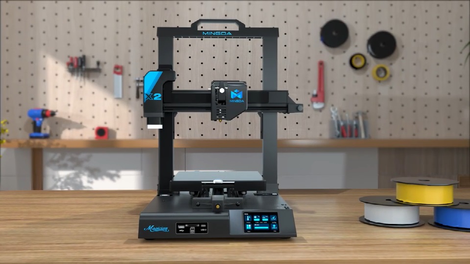 [视频] Mingda Magician X2 FDM 3D打印机 ：设计无限 魔法无限