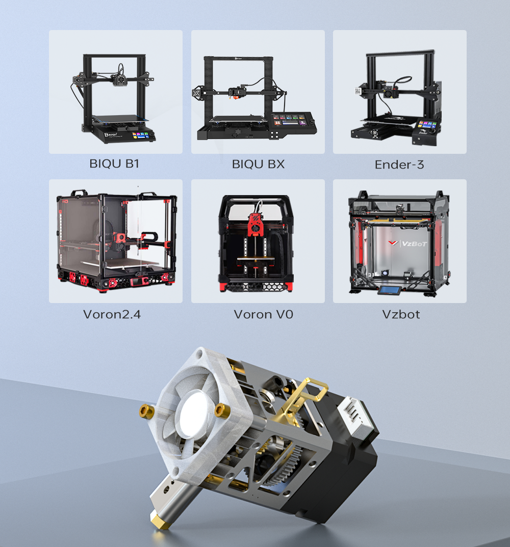 [视频] BIQU H2 V2S LITE 直驱/近程挤出机 镂空机械设计 超轻和超高挤出流量