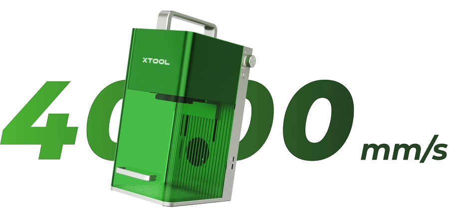 [视频] xTool F1：全球市场上最快的便携式红外和二极管双激光雕刻机 4000mm/s