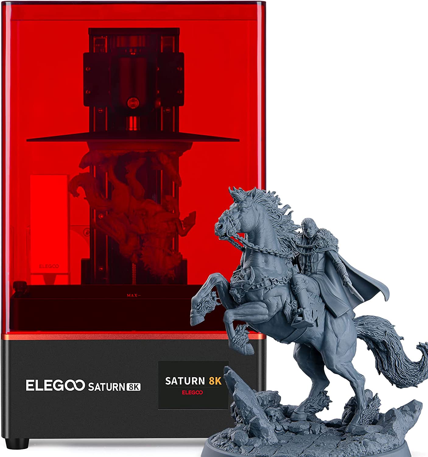 [视频] ELEGOO Saturn 8K 10英寸单色LCD 光固化3D打印机