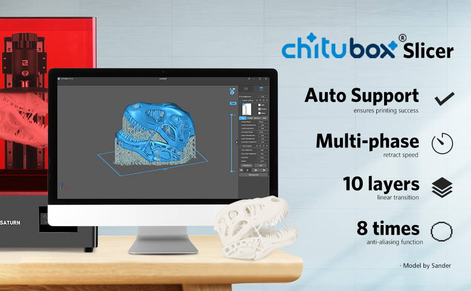 [视频] ELEGOO Saturn 8.9寸4K 单色LCD光固化3D打印机