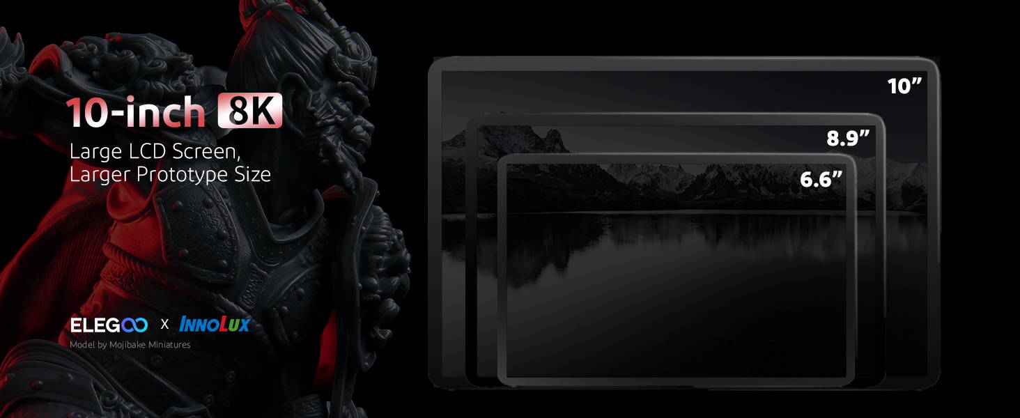 [视频] ELEGOO Saturn 8K 10英寸单色LCD 光固化3D打印机