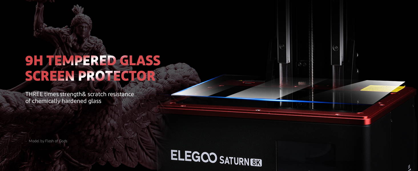 [视频] ELEGOO Saturn 8K 10英寸单色LCD 光固化3D打印机