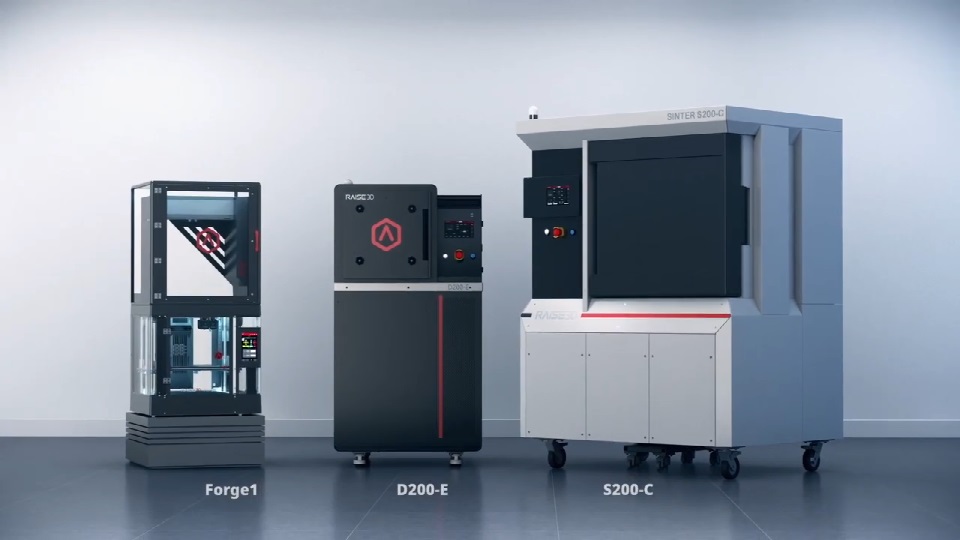 [视频] Raise3D MetalFuse：Forge1、D200-E和S200-C 第二代桌面金属3D打印解决方案
