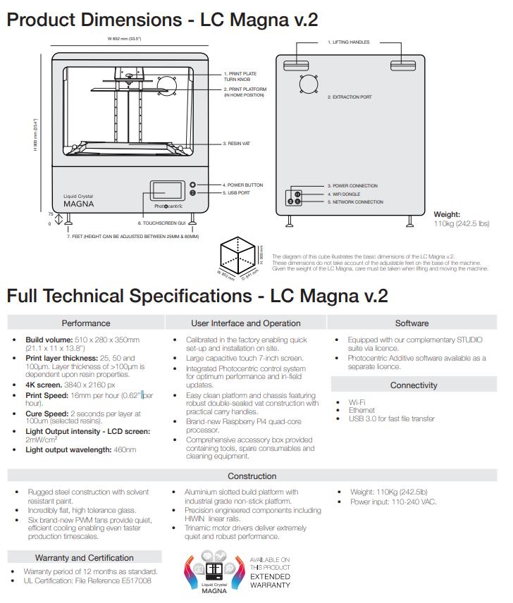 [视频] Photocentric Liquid Crystal Magna v.2 日光聚合物技术 (DPP) 3D打印机