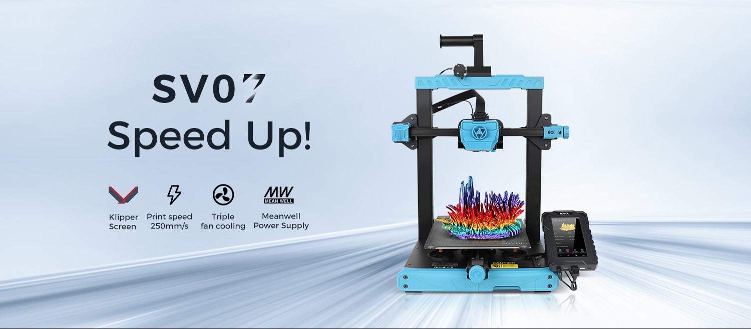 [视频] Sovol SV07 Klipper 直驱FDM 3D打印机 打印速度 250mm/s