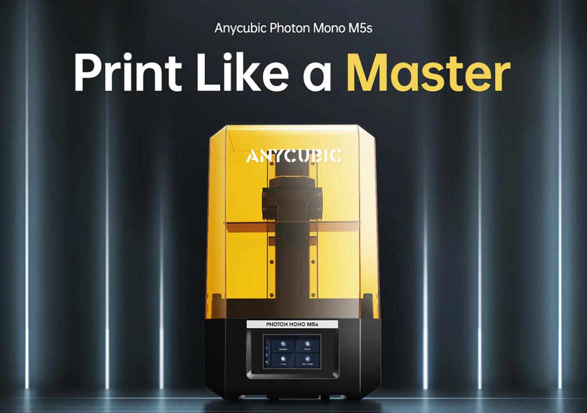 [视频] Anycubic Photon Mono M5s 10.1寸12K  LCD光固化3D打印机 | 免调平 | 快3倍